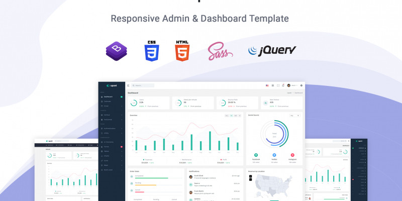 Upzet - Admin And Dashboard Template