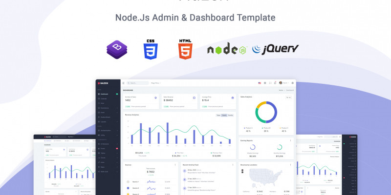 Nazox - Node.js Admin And Dashboard Template