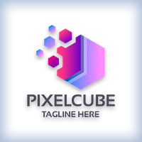 Pixel Cube Company Logo