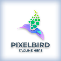 Pixel Bird Logo