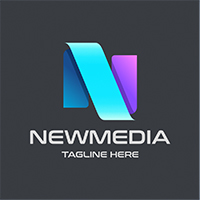 New Media Letter N Logo