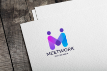 Meet Work Letter M Logo Screenshot 1