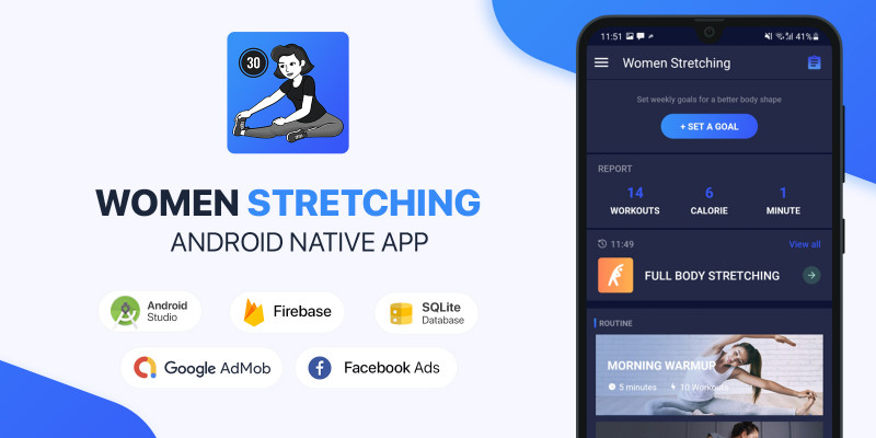 Women Stretching Exercises - Android Kotlin