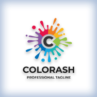 Colors Splash Letter C Logo