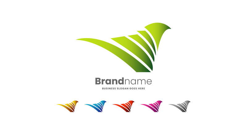 Love Bird Logo Design Template