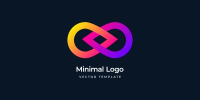 Minimal infinity Motion Logo template