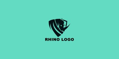 Rhino Flat Logo Template