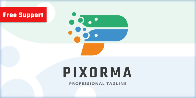 Pixel Performance Letter P Logo