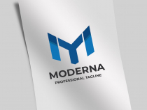 Modern Letter M Company Logo Screenshot 1