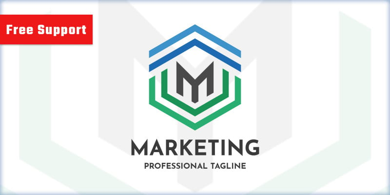 Marketing Letter M Logo