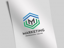 Marketing Letter M Logo Screenshot 1