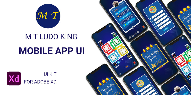 MT Ludo UI Kit For Adobe Xd
