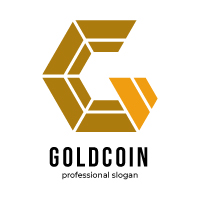 GC Letter Gold Coin Logo