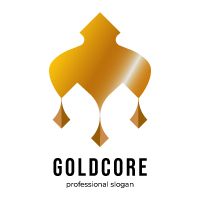 Gold Core Ornament Logo Template