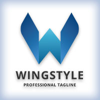 Wing Style Letter W Logo