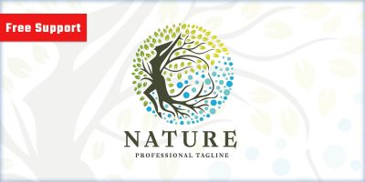 Nature Woman Beauty Logo
