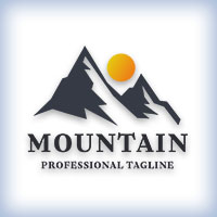 Mountain Letter M Nature Logo