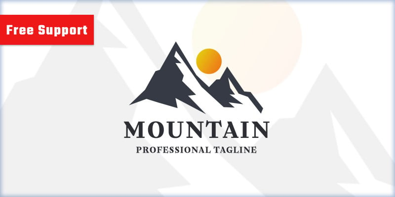 Mountain Letter M Nature Logo by Modernikdesign | Codester