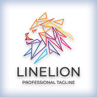 Line Lion Logo