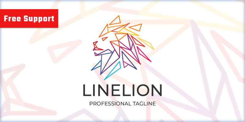 Line Lion Logo