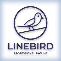 Line Bird Logo