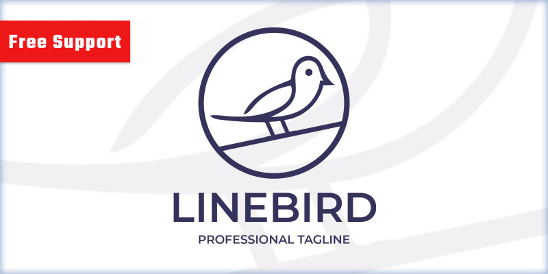 Line Bird Logo