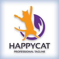 Happy Cat Pet Shop Logo