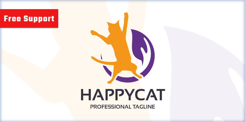 Happy Cat Pet Shop Logo