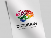 Professional Digital Brain Logo Screenshot 1