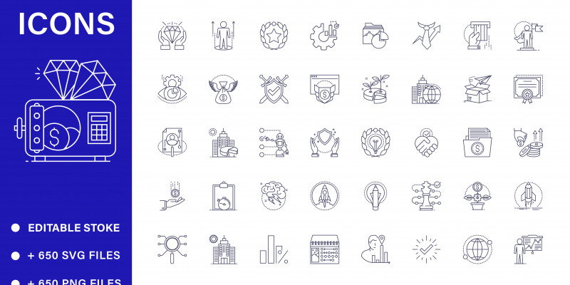 Business and Finance Iconset
