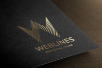 Web Lines Letter W Company Logo Screenshot 3