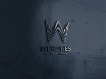 Web Lines Letter W Company Logo Screenshot 4