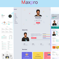 Maxpro Responsive Portfolio HTML5 Template