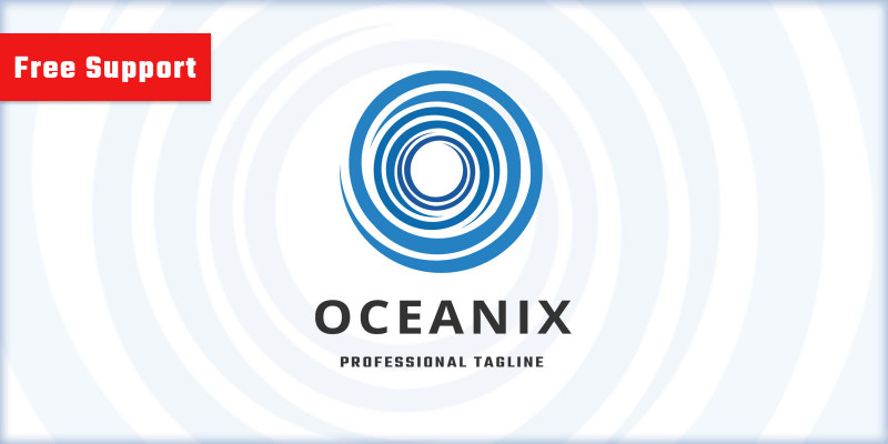 Oceanix Letter O Logo