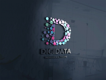 Digital Data Letter D Logo Screenshot 1