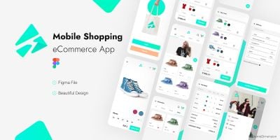 Ivory Shopping - Figma Mobile Application UI Kit