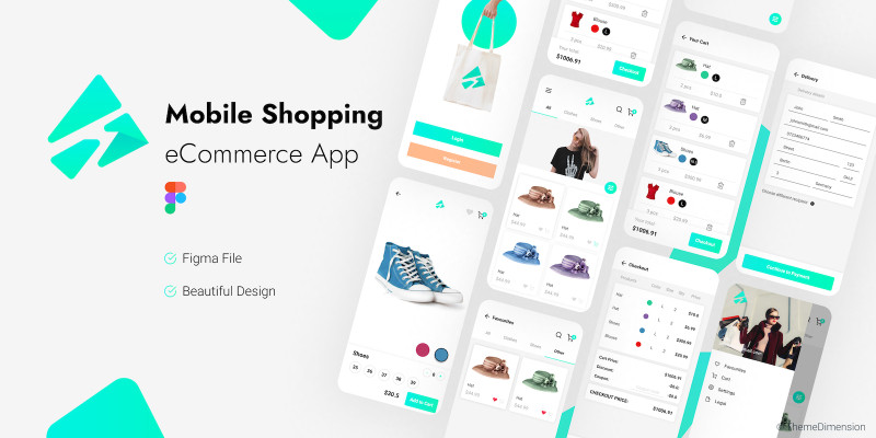 Ivory Shopping - Figma Mobile Application UI Kit