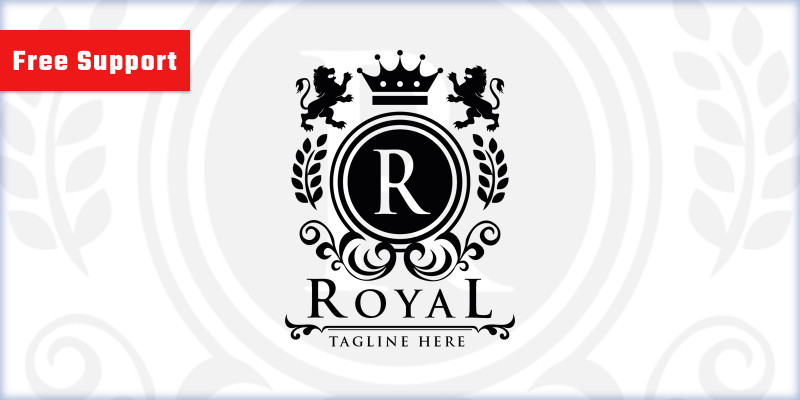 Royal Crest Letter R Logo
