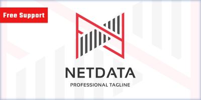 Net Data Letter N Logo