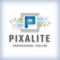 Pixalite Letter P Logo