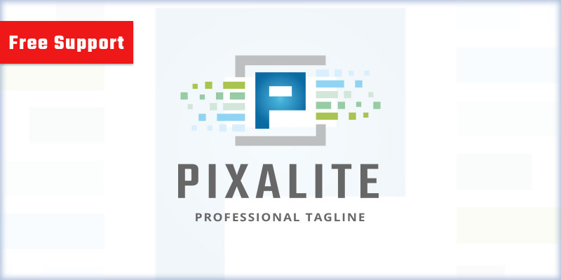 Pixalite Letter P Logo