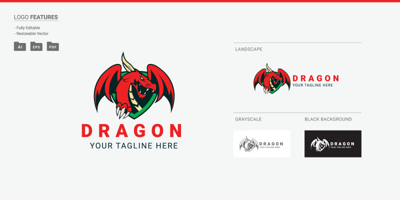 Dragon Vector Logo