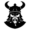 Viking Warrior Vector Logo