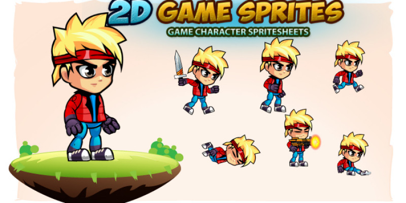 Adon 2D Game Character Sprites