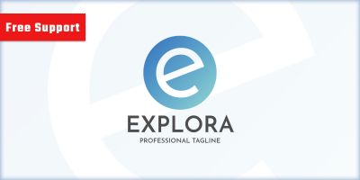 Explora Letter E Logo