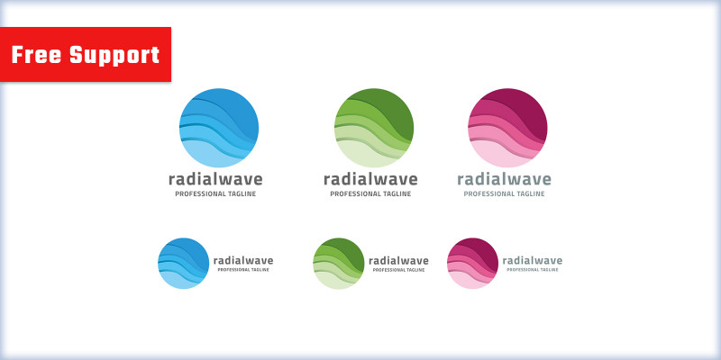 Radial Wave Logo