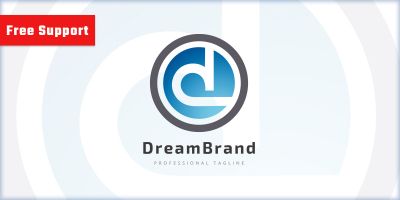Dream Brand Letter D Logo