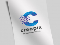 Creative Pixel Letter C Logo Screenshot 1