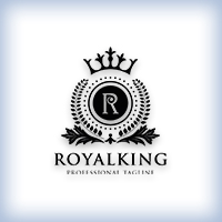 Letter R King Logo