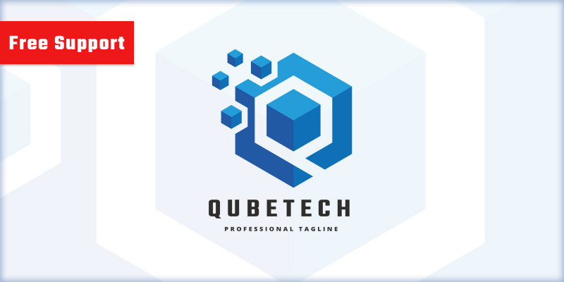 Qube Tech Q Letter Pro Logo